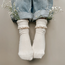 Q Kids Socks - Undyed Lace