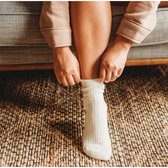 Q Socks Ribbed - Pure Cotton