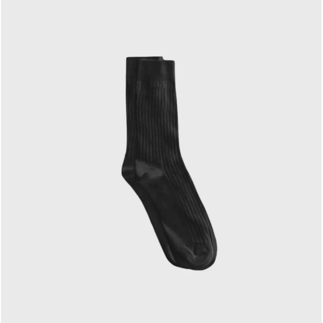 Q Socks Ribbed - Pure Cotton
