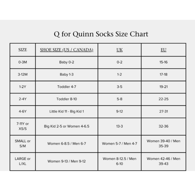Q Socks Cotton Heavyweight