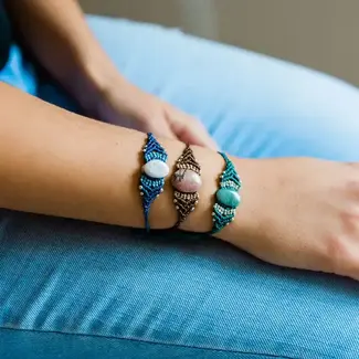 Guatemala Bracelet - Macrame Jade