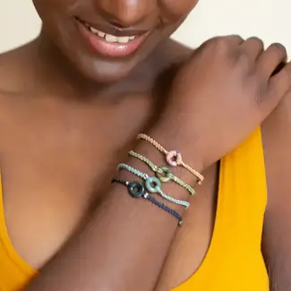 Guatemala Bracelet - Macrame Jade Karma