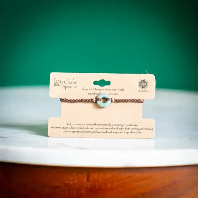Bracelet - Macrame Jade Karma