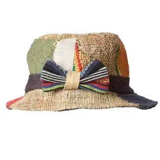 Nepal Hemp Cotton w/Bow Bucket Hat
