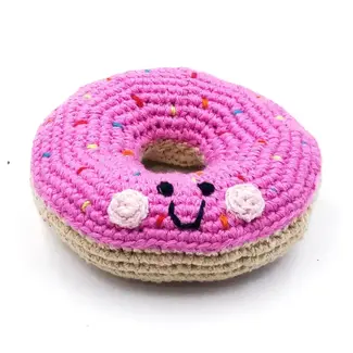 Bangladesh Crochet Rattle - Pink Donut