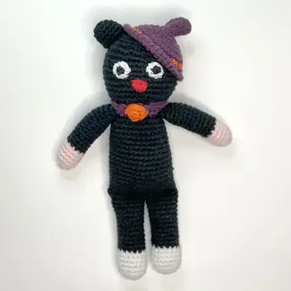 Bangladesh Crochet Rattle - Black Cat Witch