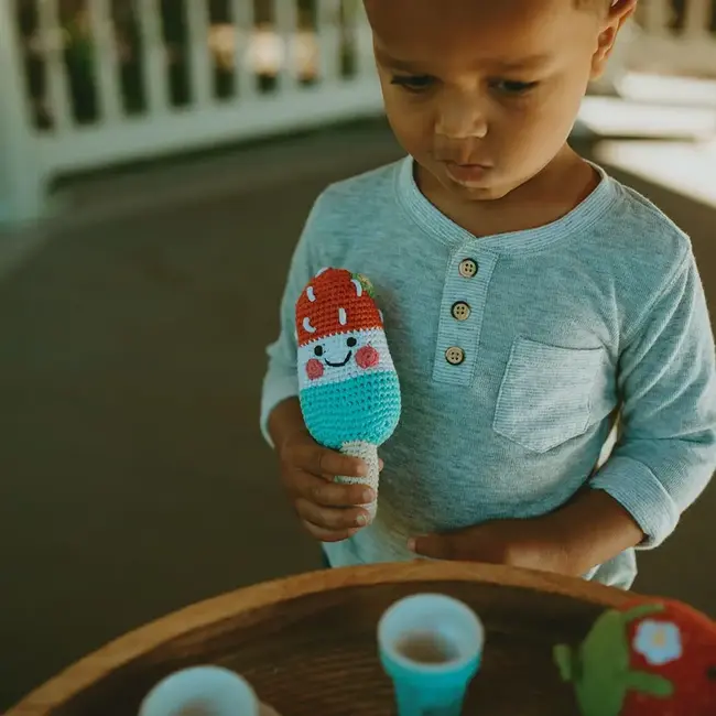 Crochet Rattle - Rocket Pop