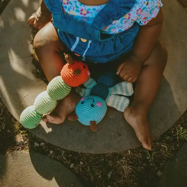 Crochet Rattle - Caterpillar