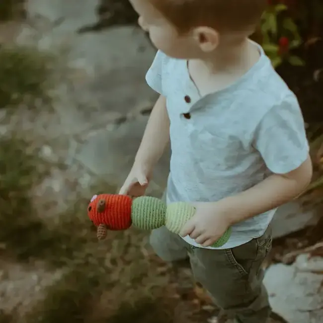 Crochet Rattle - Caterpillar