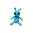 Crochet Rattle - Turquoise Alien