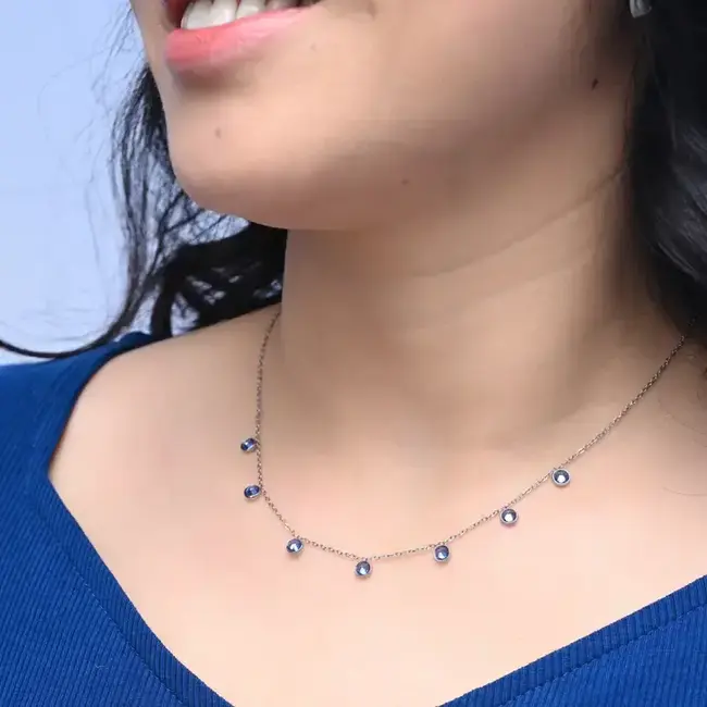 Necklace - Guiding Lights in Silver & Blue