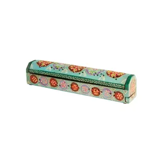 India Incense Box - Wood Turquoise