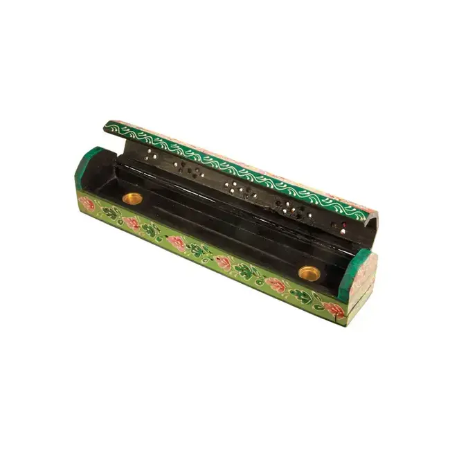 Incense Box - Wood Turquoise