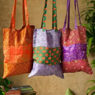 India Tote Bag - Recycled Sari