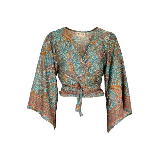 Wrap Top - Recycled Sari