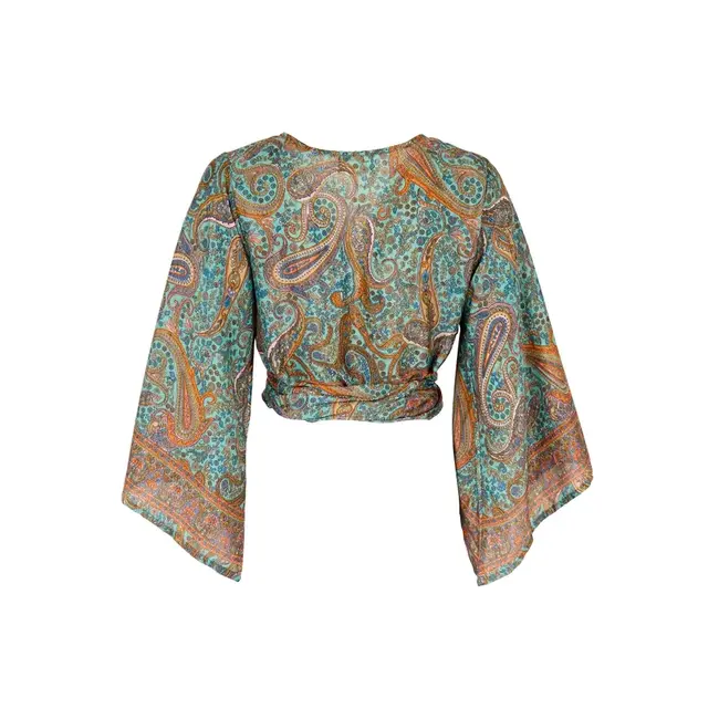 Wrap Top - Recycled Sari