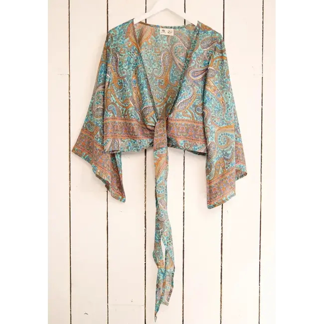 Wrap Top - Recycled Sari