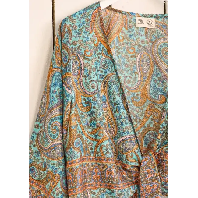 Wrap Top - Recycled Sari