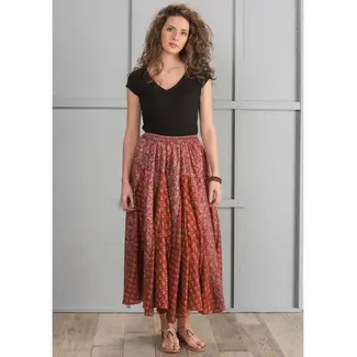 Nepal Skirt - Recycled Silk Sari Maxi