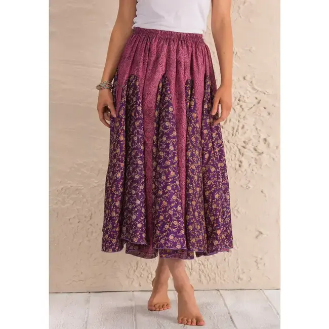 Skirt - Recycled Silk Sari Maxi