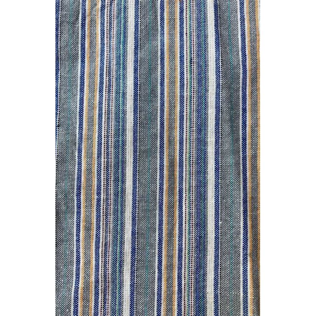 Skirt - Lubu Striped Cotton w/Flap Pockets
