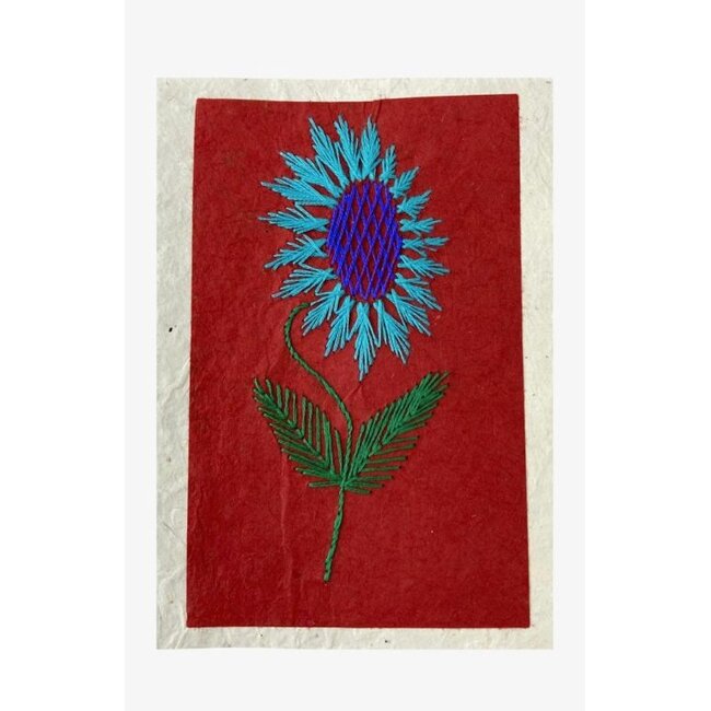 Card - Hand Embroidered