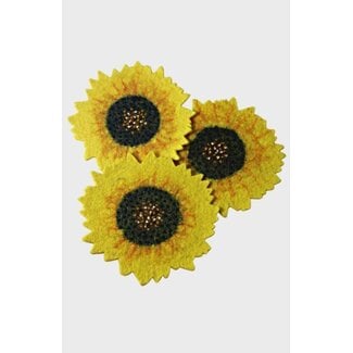 Nepal Trivet - Felt Sunflower