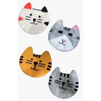 Nepal Trivet - Felt Cat
