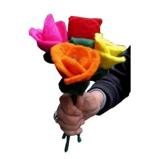 Nepal Felted Rose Flower