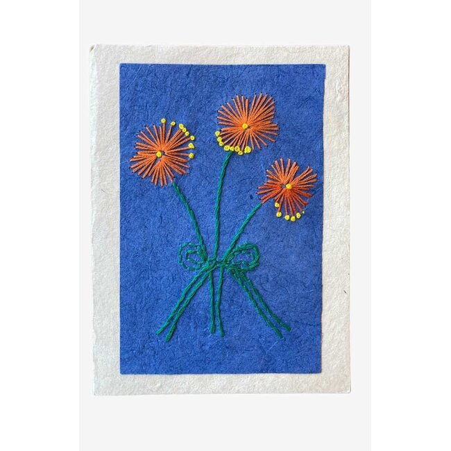 Card - Hand Embroidered