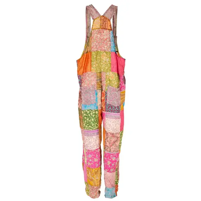 Dungarees - Recycled Sari Patchwork