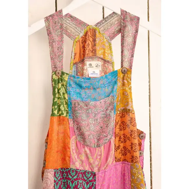 Dungarees - Recycled Sari Patchwork