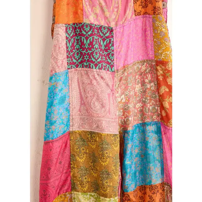Dungarees - Recycled Sari Patchwork