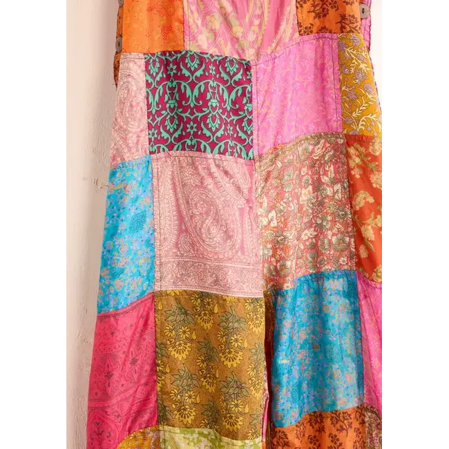 Dungarees - Recycled Sari Patchwork