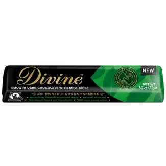 Ghana Divine Chocolate Snack Bar 35g Dark Mint 70%