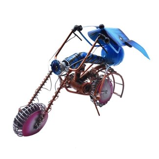 Indonesia Metal Sculpture -  Motorbike Dog