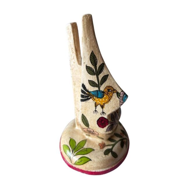 Glasses Stand - Floral Painted Wood Nose