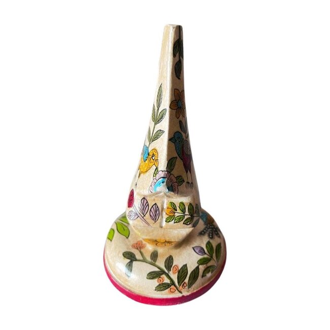 Glasses Stand - Floral Painted Wood Nose