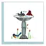 Quilling Card - Bird Bath