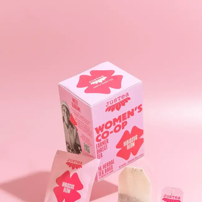 JusTea - Hibiscus Glow Tea Bags