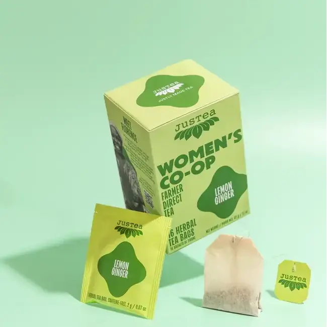 JusTea - Lemon Ginger Tea Bags