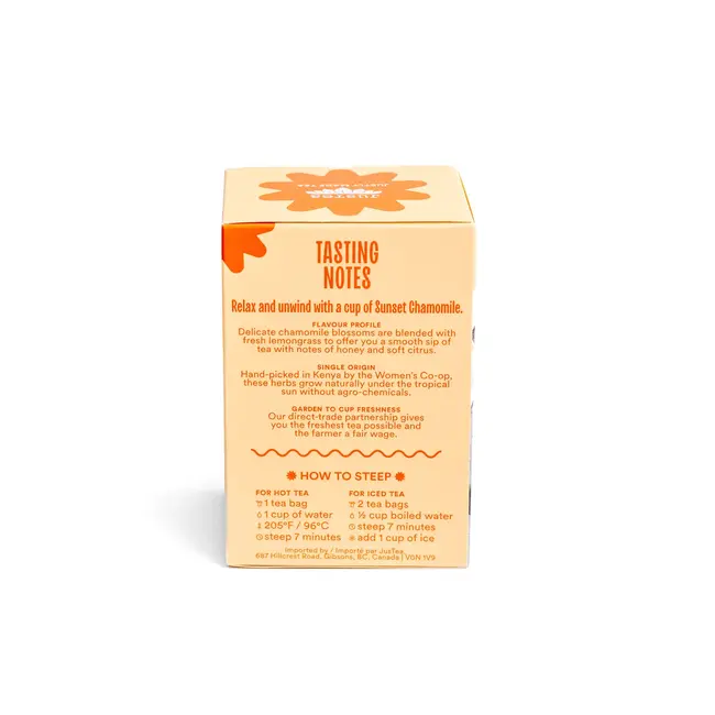 JusTea - Sunset Chamomile Tea Bags