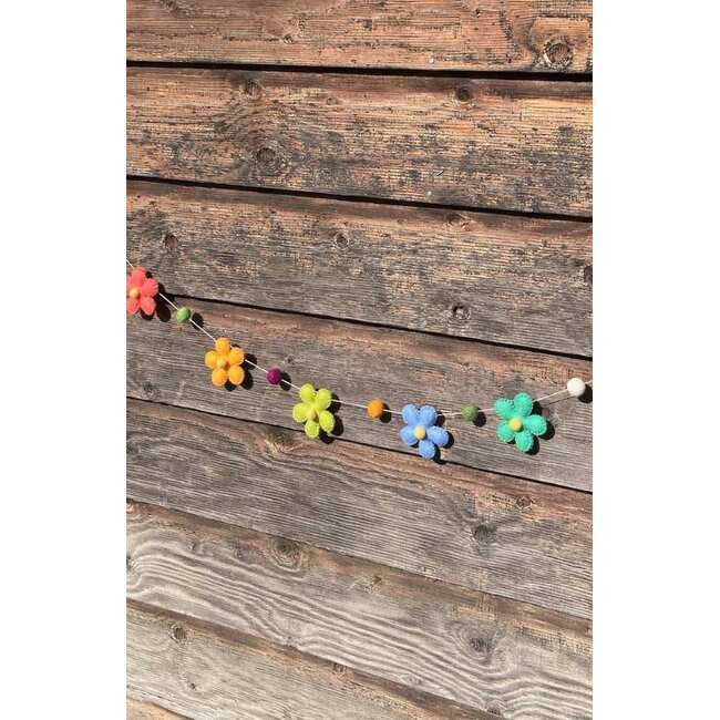 Garland - Felt Flowers (60")