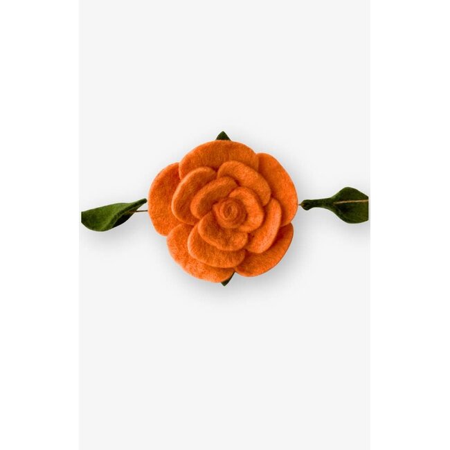Garland - Felt Roses & Leaves (84")
