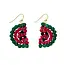 Earrings - Kantha Watermelon