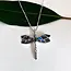 Necklace - Abalone Dragonfly Sterling Silver
