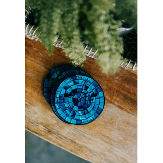 Indonesia Coasters - Tropical Water Mosaic