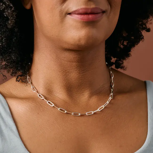 Necklace - Sanvi Silver Tone
