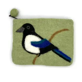 Nepal Coin Purse - Felt Magpie