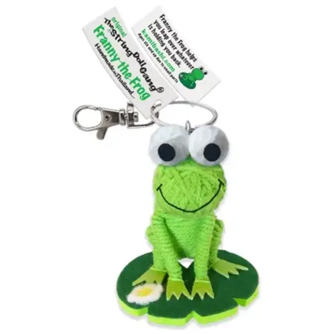 String Doll Keychain - Franny the Frog